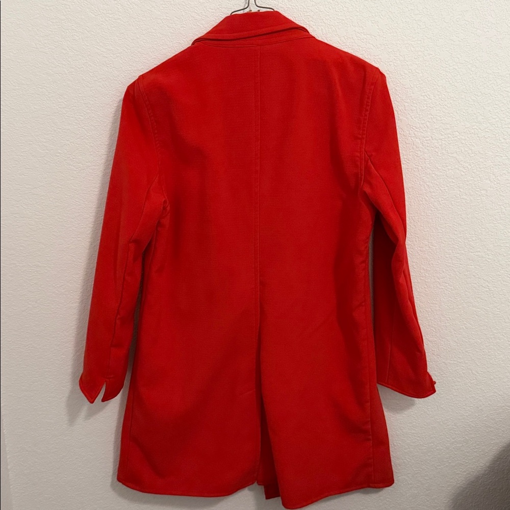 Multiples Red Jacket with Draped Collar Size L - image 3